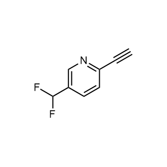 5-(二氟甲基)-2-乙炔基吡啶结构式