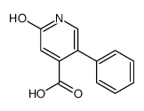 2-oxo-5-phenyl-1H-pyridine-4-carboxylic acid结构式