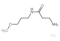 3-Amino-N-(3-methoxypropyl)propanamide hydrochloride结构式