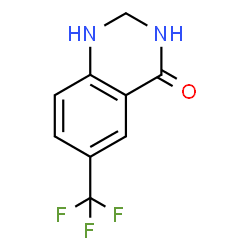 6-三氟甲基-2,3-二氢-1H-喹唑啉-4-酮结构式
