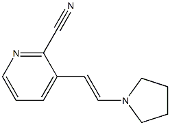3-(2-Pyrrolidin-1-yl-vinyl)-pyridine-2-carbonitrile Structure