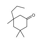 3,3,5-trimethyl-5-propylcyclohexan-1-one Structure