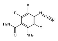 2-amino-4-azido-3,5,6-trifluorobenzamide结构式