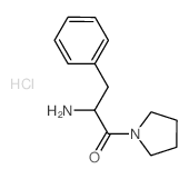 2-Amino-3-phenyl-1-(1-pyrrolidinyl)-1-propanone hydrochloride结构式