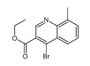 4-Bromo-8-methylquinoline-3-carboxylic acid ethyl ester结构式