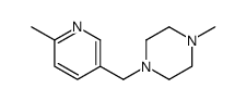 1-METHYL-4-((6-METHYLPYRIDIN-3-YL)METHYL)PIPERAZINE结构式