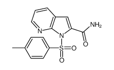 1-(4-methylphenyl)sulfonylpyrrolo[2,3-b]pyridine-2-carboxamide Structure