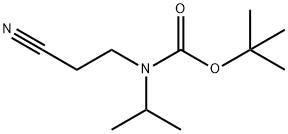 tert-butyl N-(2-cyanoethyl)-N-(propan-2-yl)carbamate结构式