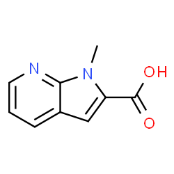 1-methyl-1H-pyrrolo[2,3-b]pyridine-2-carboxylic acid structure