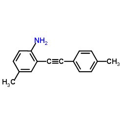 4-Methyl-2-[(4-methylphenyl)ethynyl]aniline结构式