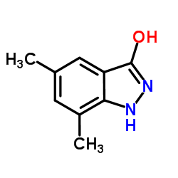 5,7-DIMETHYL-3-HYDROXY 1H-INDAZOLE structure