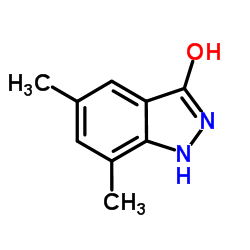 5,7-DIMETHYL-3-HYDROXY 1H-INDAZOLE Structure