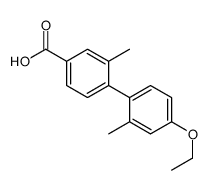 4-(4-ethoxy-2-methylphenyl)-3-methylbenzoic acid结构式