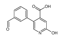 5-(3-formylphenyl)-2-oxo-1H-pyridine-4-carboxylic acid Structure