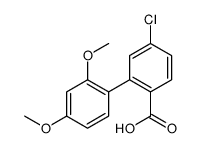 4-chloro-2-(2,4-dimethoxyphenyl)benzoic acid结构式