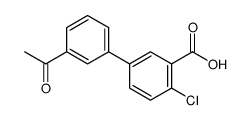 5-(3-acetylphenyl)-2-chlorobenzoic acid结构式