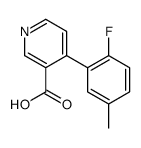 4-(2-fluoro-5-methylphenyl)pyridine-3-carboxylic acid Structure