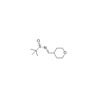 [N(E),S(S)]-2-Methyl-N-[(tetrahydro-2H-pyran-4-yl)methylene]-2-propanesulfinamide Structure