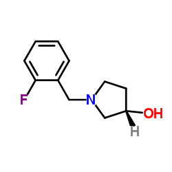 (3S)-1-(2-Fluorobenzyl)-3-pyrrolidinol结构式