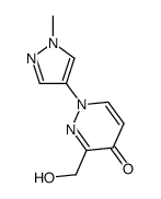 3-(hydroxymethyl)-1-(1-methyl-1H-pyrazol-4-yl)pyridazin-4(1H)-one Structure