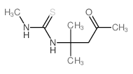 3-methyl-1-(2-methyl-4-oxo-pentan-2-yl)thiourea structure