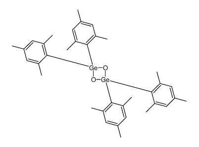 2,2,4,4-tetrakis(2,4,6-trimethylphenyl)-1,3,2,4-dioxadigermetane Structure