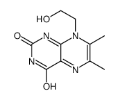 8-(2-Hydroxyethyl)-6,7-dimethylpteridine-2,4(3H,8H)-dione structure