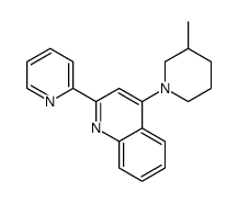 4-(3-methylpiperidin-1-yl)-2-pyridin-2-ylquinoline Structure