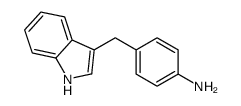 4-(1H-indol-3-ylmethyl)aniline结构式