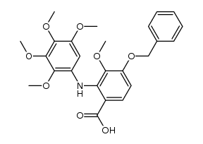 4-(benzyloxy)-3-methoxy-N-(2,3,4,5-tetramethoxyphenyl)anthranilic acid结构式