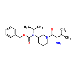 Benzyl isopropyl[1-(L-valyl)-3-piperidinyl]carbamate结构式