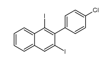 2-(4-chlorophenyl)-1,3-diiodonaphthalene Structure