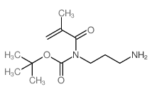 tert-Butyl (3-aminopropyl)(methacryloyl)carbamate结构式