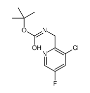 tert-butyl (3-chloro-5-fluoropyridin-2-yl)Methylcarbamate结构式