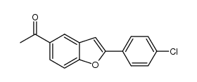 5-acetyl-2-(4-chlorophenyl)benzofuran结构式