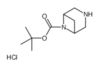 tert-Butyl3,6-diazabicyclo[3.1.1]heptane-6-carboxylatehydrochloride structure