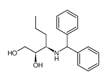 (2R,3R)-3-(α-phenylbenzylamino)-1,2-hexanediol结构式