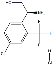 (S)-2-amino-2-(4-chloro-2-(trifluoromethyl)phenyl)ethanol HYDROCHLORIDE结构式