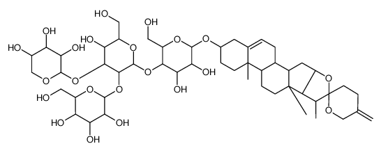 Sceptrumgenin 3-O-lycotetraoside结构式