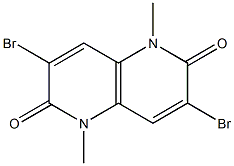 3,7-dibromo-1,5-dimethyl-1,5-naphthyridine-2,6(1H,5H)-dione结构式