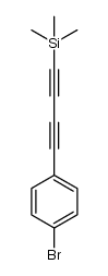 [(4-bromophenyl)buta-1,3-diyn-1-yl]trimethylsilane结构式