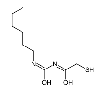 N-(hexylcarbamoyl)-2-sulfanylacetamide结构式