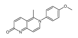 6-(4-methoxyphenyl)-5-methyl-1,6-naphthyridin-2-one结构式
