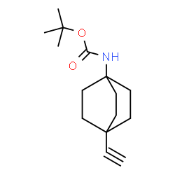 tert-butyl N-{4-ethynylbicyclo[2.2.2]octan-1-yl}carbamate结构式