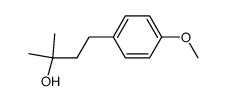 3-hydroxy-1-(4-methoxyphenyl)-3-methylbutane结构式