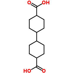 1,1'-Bi(cyclohexyl)-4,4'-dicarboxylic acid结构式