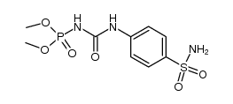 N-[4-Sulfamoyl-phenyl]-N'-[O,O-dimethyl-phosphono]-harnstoff结构式