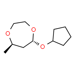 1,4-Dioxepane,5-(cyclopentyloxy)-7-methyl-,trans-(9CI) structure