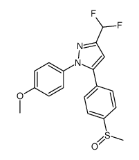 3-(difluoromethyl)-1-(4-methoxyphenyl)-5-(4-(methylsulfinyl)phenyl)pyrazole structure