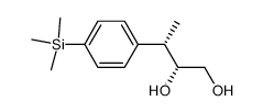 (2R,3S)-3-(4'-(trimethylsilyl)phenyl)butane-1,2-diol结构式